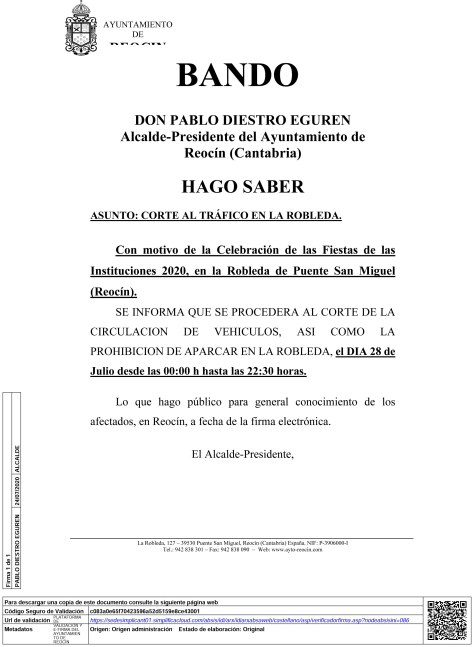 BandoCorteDiaInstituciones